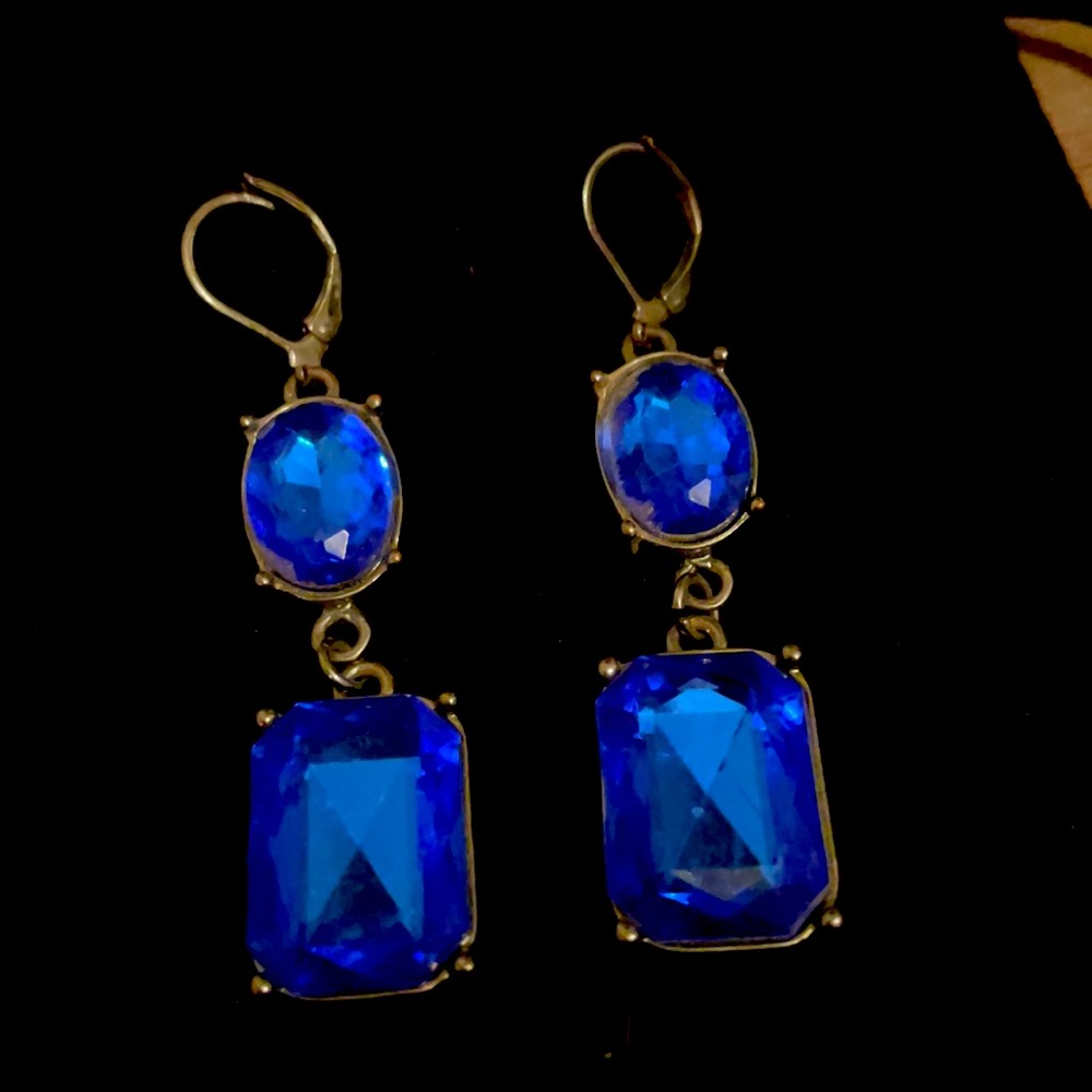 Blue Gemstone Earrings